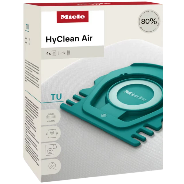 Miele TU HyClean Air 4pk Vacuum bags