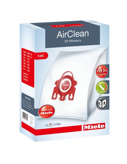 Miele FJM 4 Pack Bags AirClean 3D Efficiency Type FJM