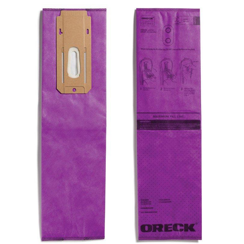 Oreck AK1CC6H Certified Replacement Paper Bag CC Purple Superior Filtration 6-Pack
