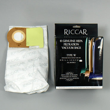Riccar RWH-6 Brilliance Type W HEPA Bags (6-Pack)